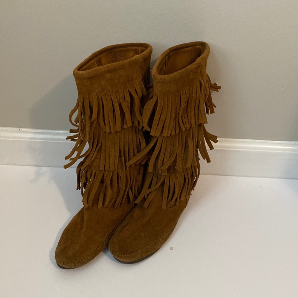 Minnetonka Fringe Boots